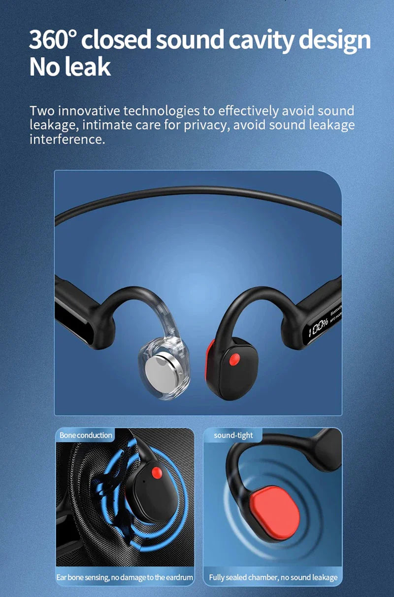 Bone Conduction Bluetooth Wireless Headset - Wholesalus