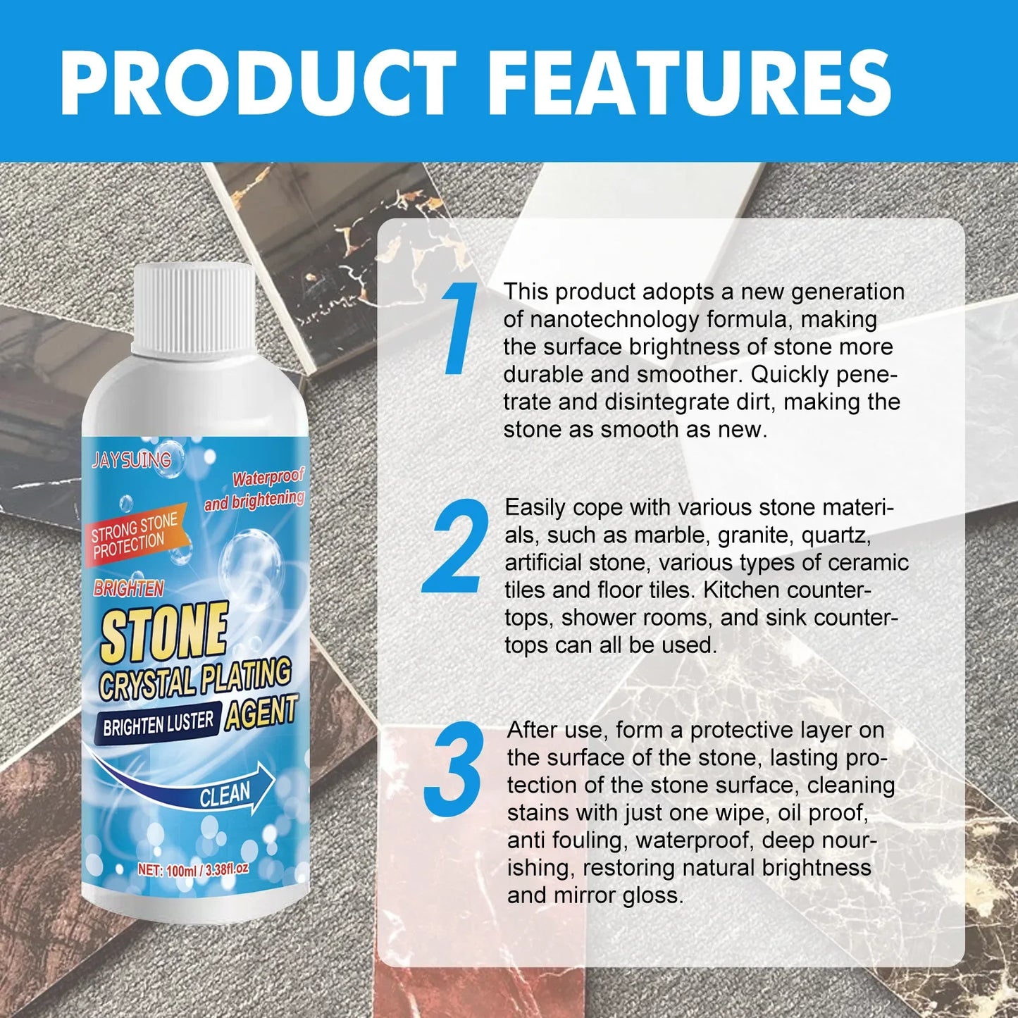 Stone Crystal Plating Agent - Wholesalus