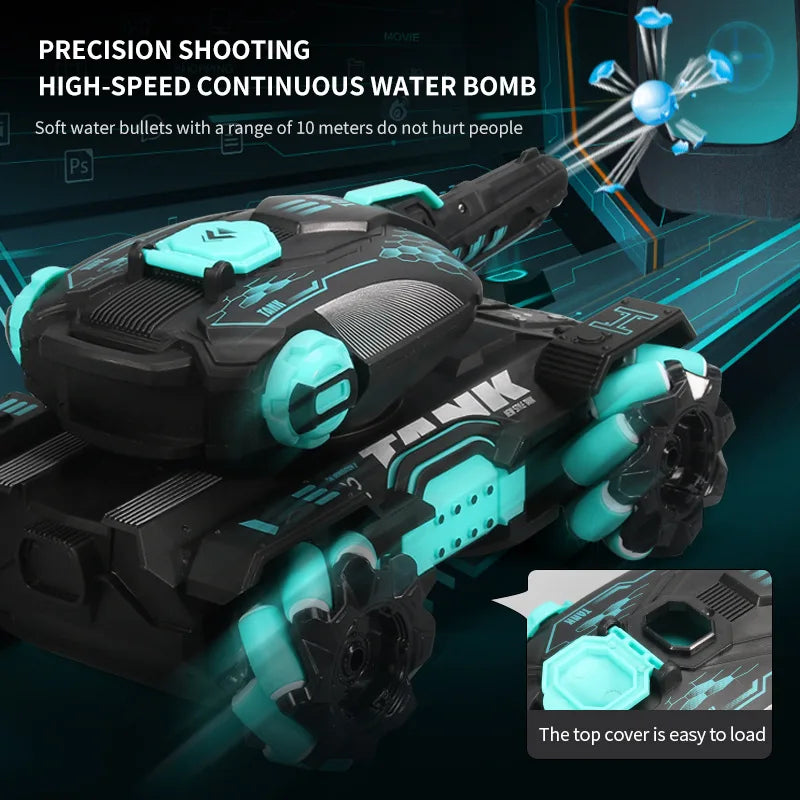 Gesture And Remote Controlled Tank Vehicle Toy - Wholesalus