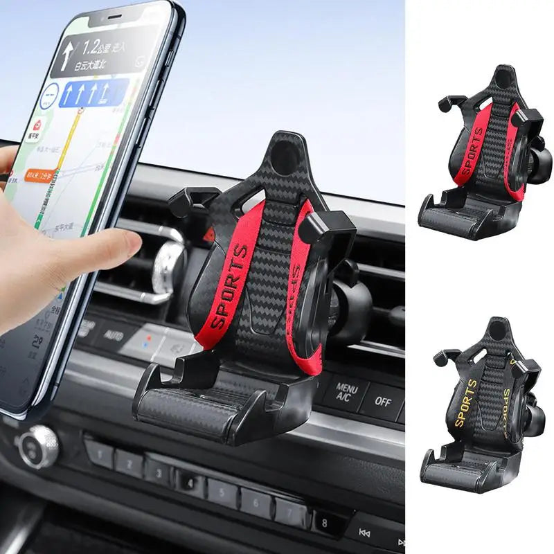 Racing Seat Car Air Vent Mobile Holder - Wholesalus