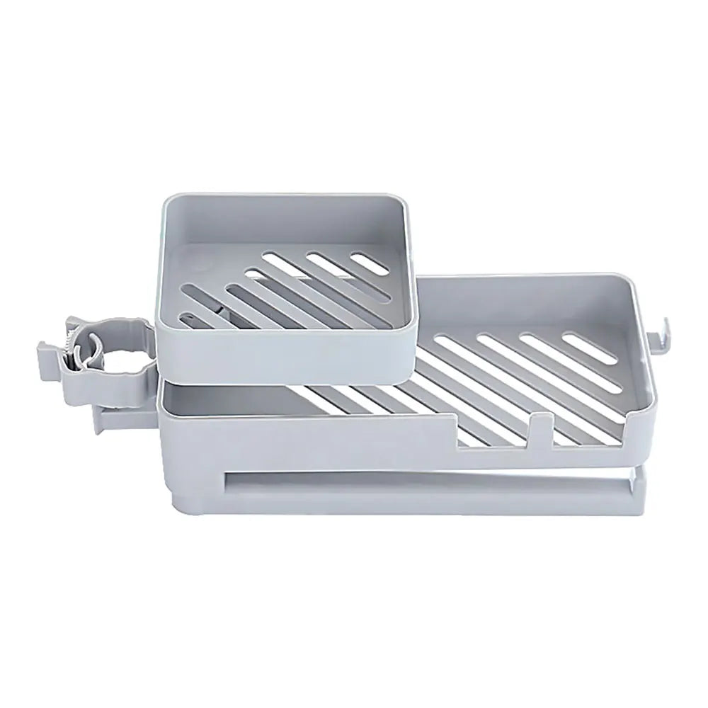Double Floor Faucet Swivel Sponge Drain Rack - Wholesalus