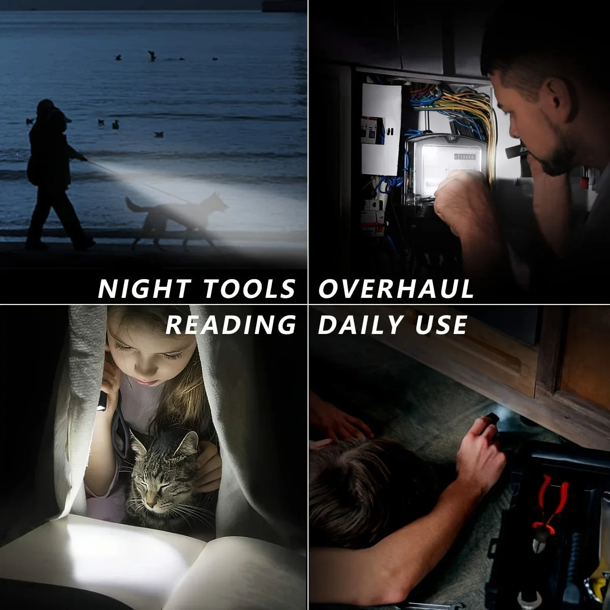 Ultra Bright USB Telescopic Zoom Flashlight - Wholesalus