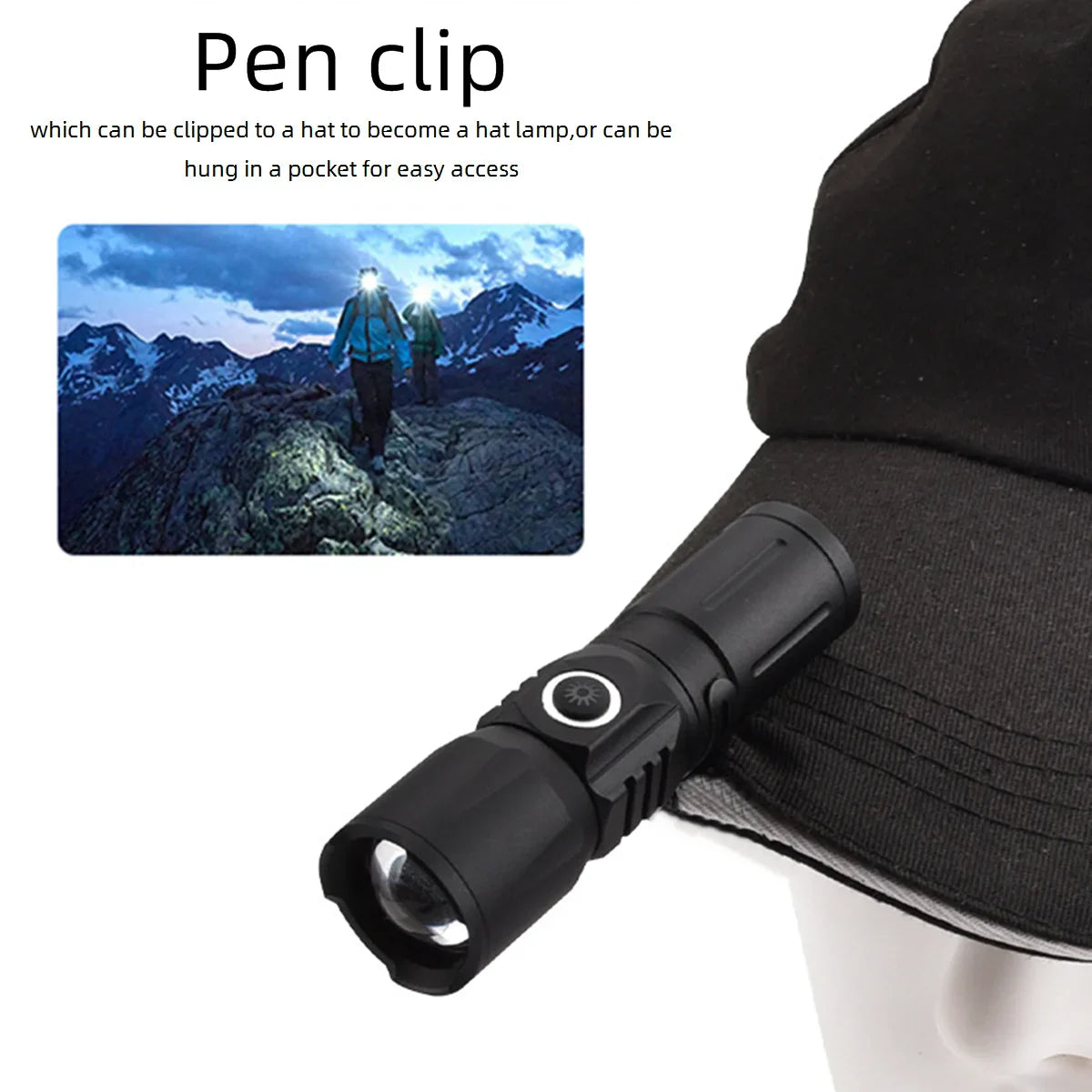 Ultra Bright USB Telescopic Zoom Flashlight - Wholesalus