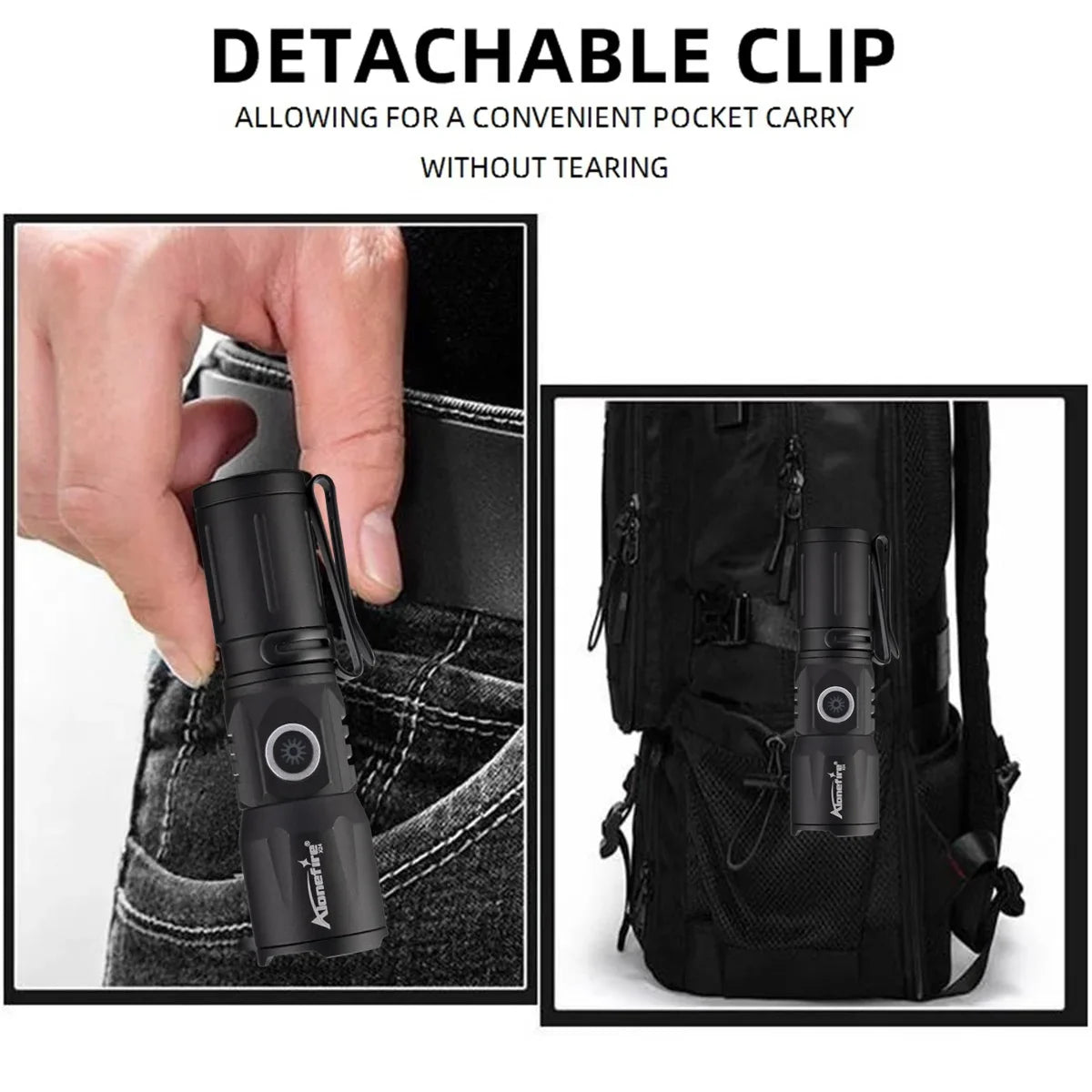 Ultra Bright USB Telescopic Zoom Flashlight - Wholesalus