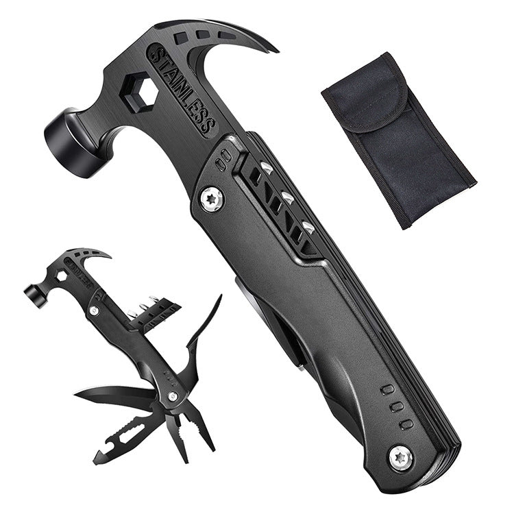 Multifunctional Pliers With Folding Nail Hammer - Wholesalus