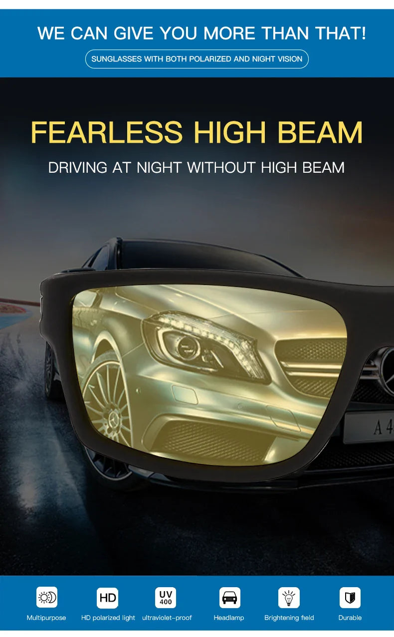 Night Vision Polarized Driving Sunglasses - Wholesalus