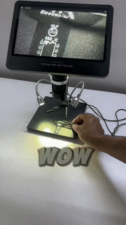 LCD Digital Microscope With Stand - Wholesalus