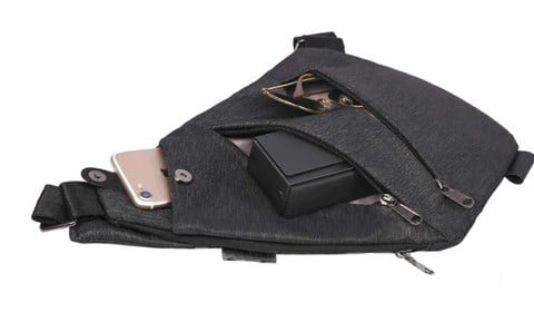 Anti-theft Unisex Cross Body Bag - Wholesalus