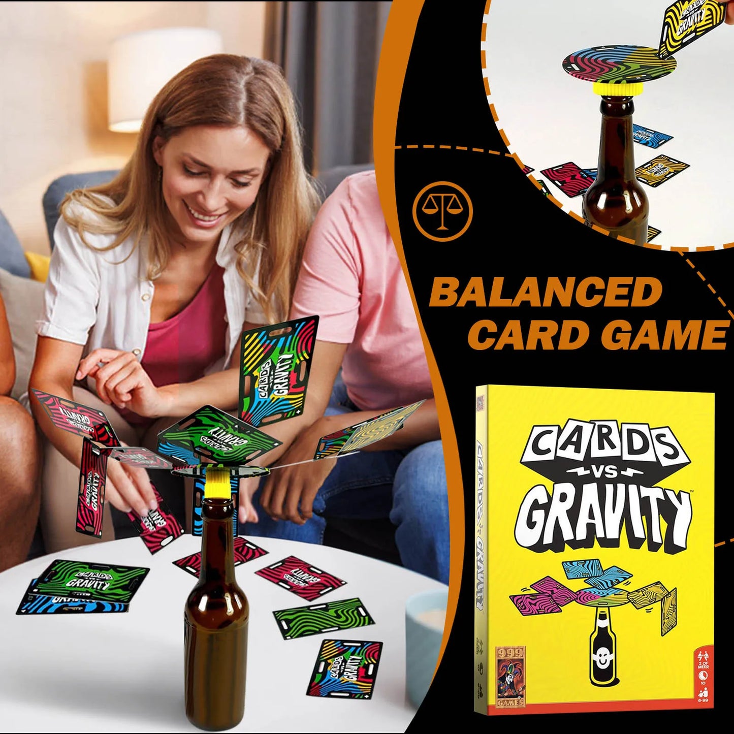 Anti-Gravity Card Balancing Game - Wholesalus
