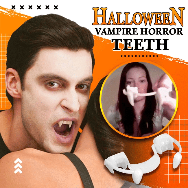 Retractable Halloween Vampire Fangs - Wholesalus