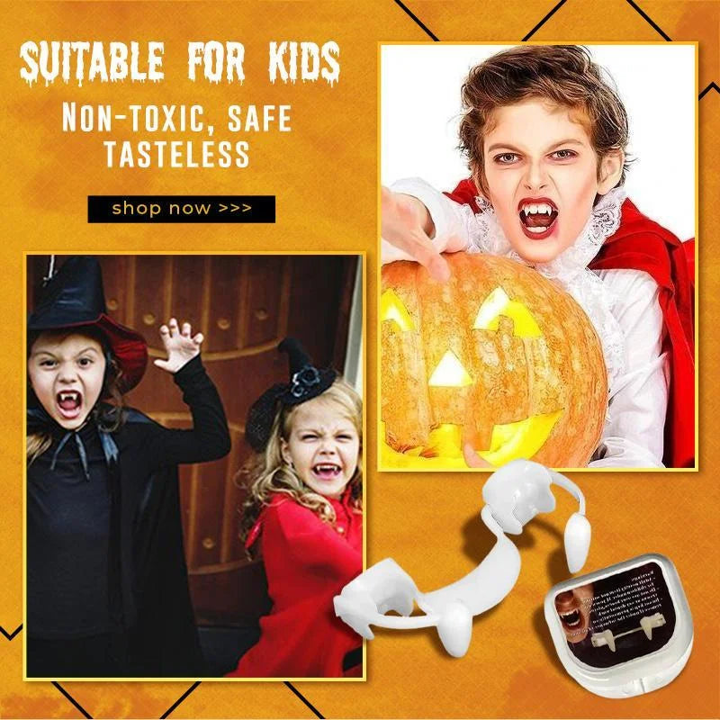 Retractable Halloween Vampire Fangs - Wholesalus