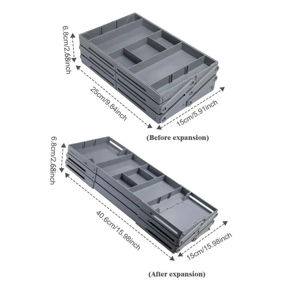 Multi Level Collapsible Organizer Drawer - Wholesalus