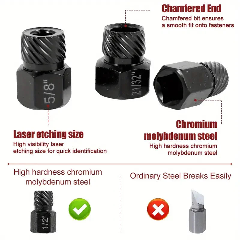 Damaged Screw Extractor Set - Wholesalus