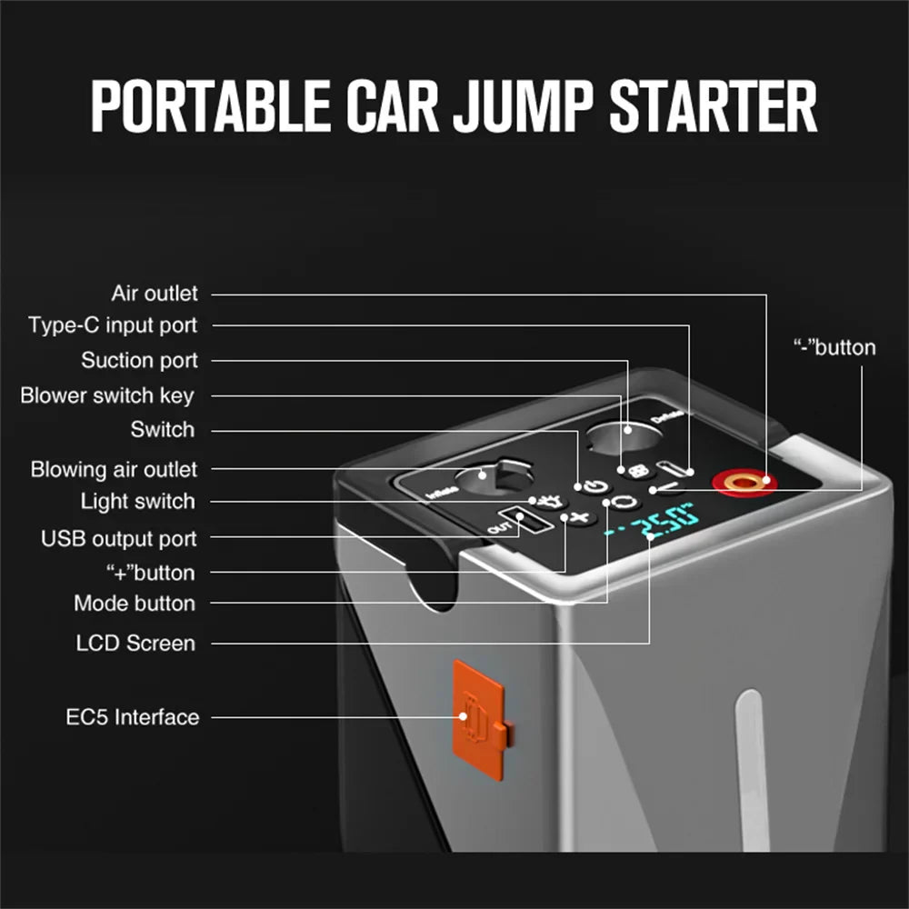 Multifunctional Car Jump Starter - Wholesalus