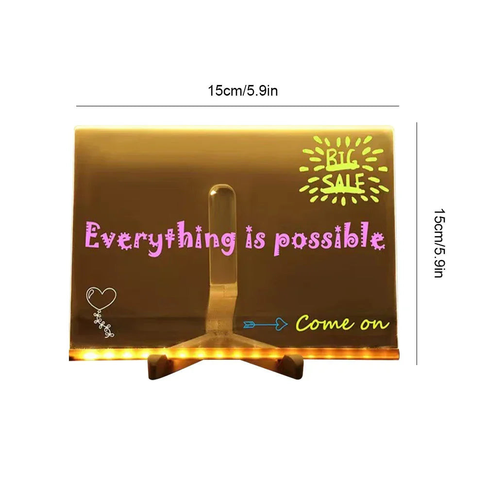 Acrylic LED Erasable Writing Panel - Wholesalus