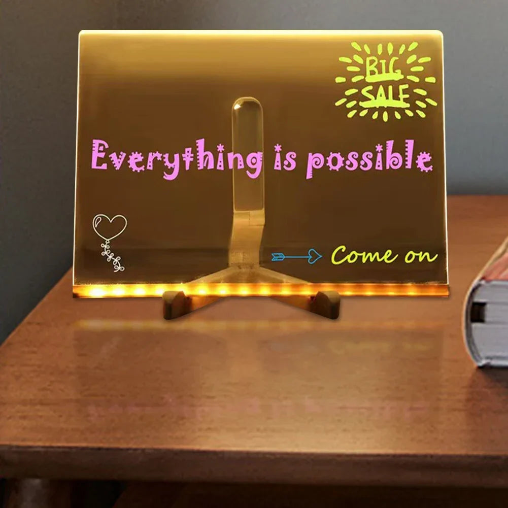 Acrylic LED Erasable Writing Panel - Wholesalus