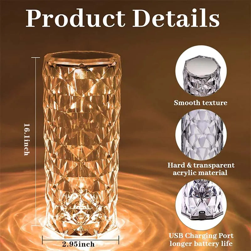 USB Crystal Touch Lamp - Wholesalus