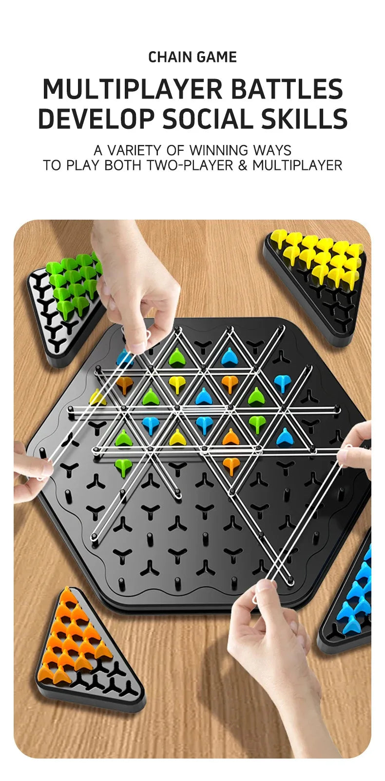 Chain Triangle Puzzle Game - Wholesalus