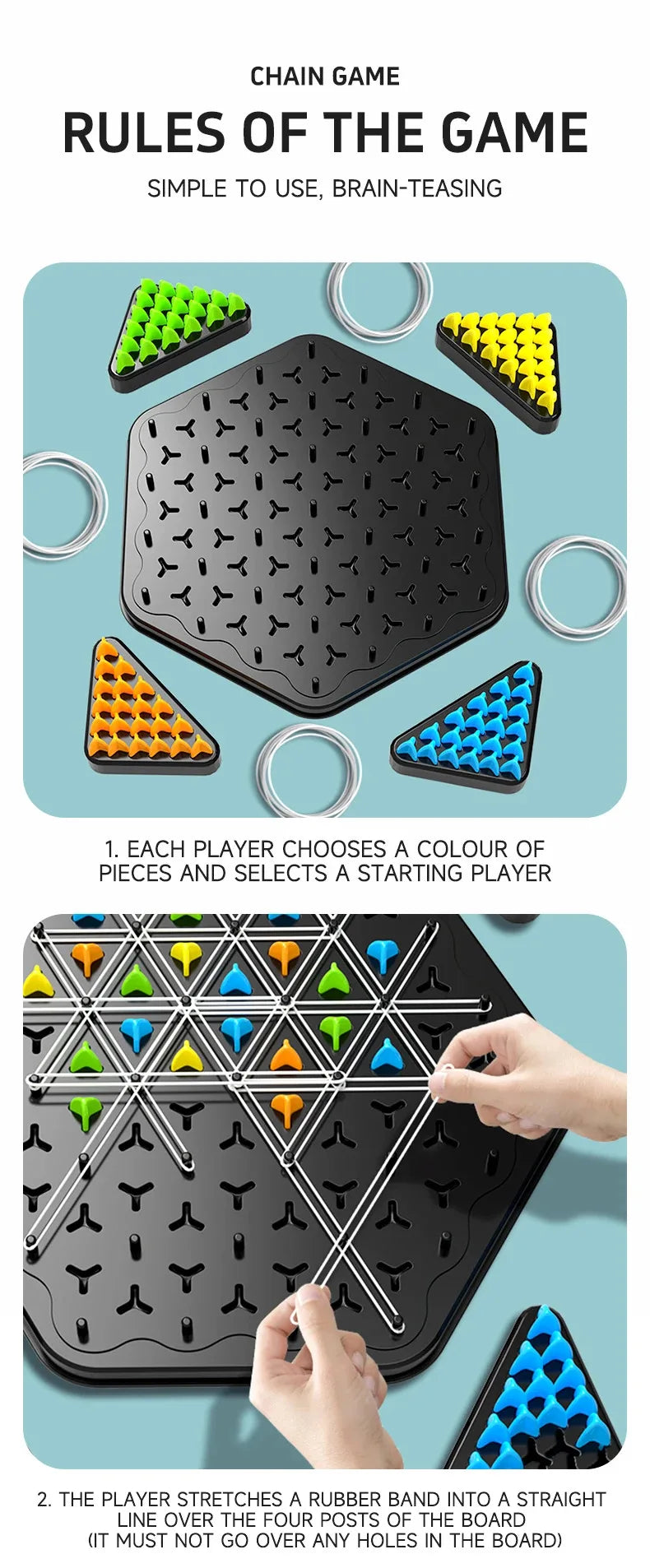 Chain Triangle Puzzle Game - Wholesalus