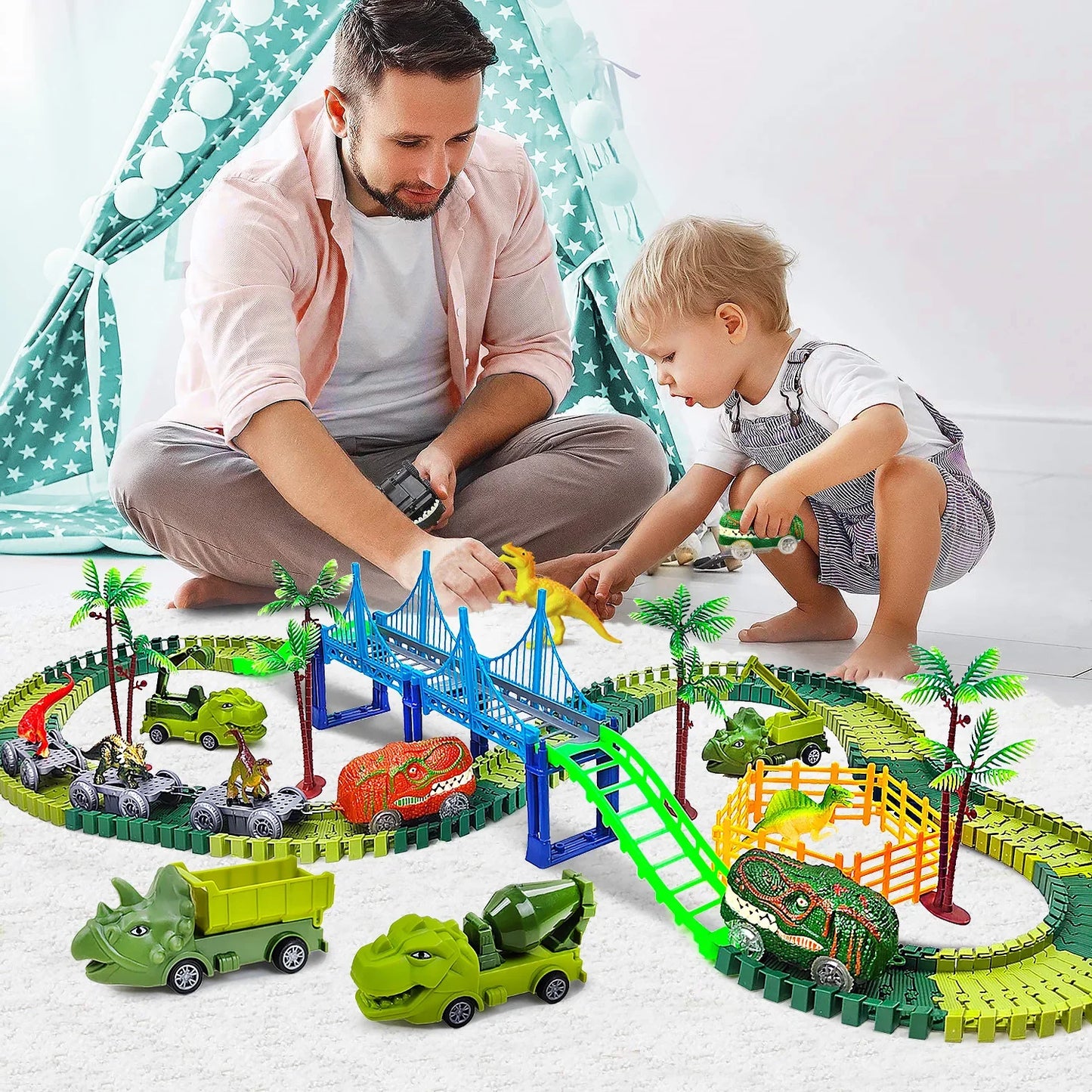 Electric Magic Climbing Dinosaur Track Toy - Wholesalus