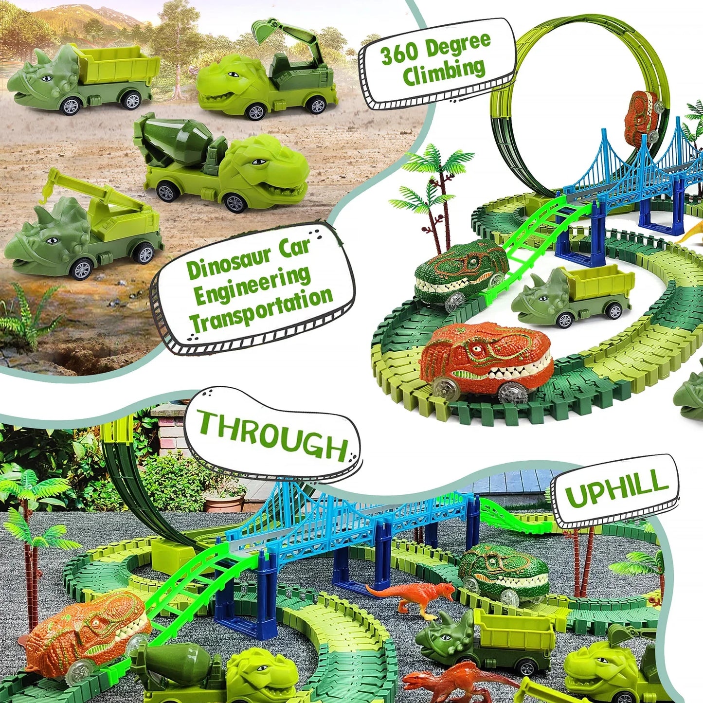 Electric Magic Climbing Dinosaur Track Toy - Wholesalus