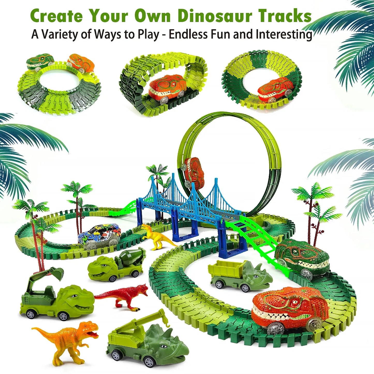 Electric Magic Climbing Dinosaur Track Toy - Wholesalus