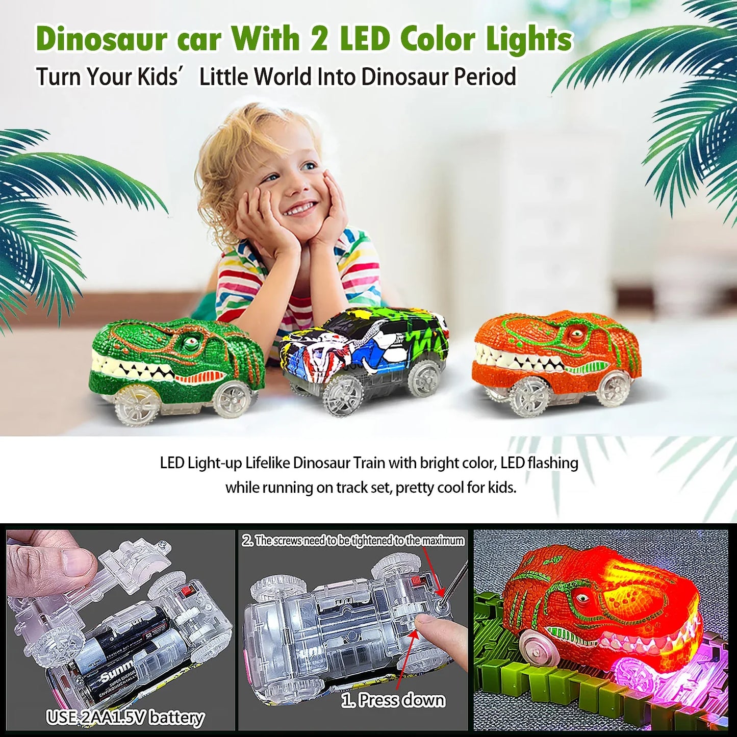 Electric Magic Climbing Dinosaur Track Toy - Wholesalus