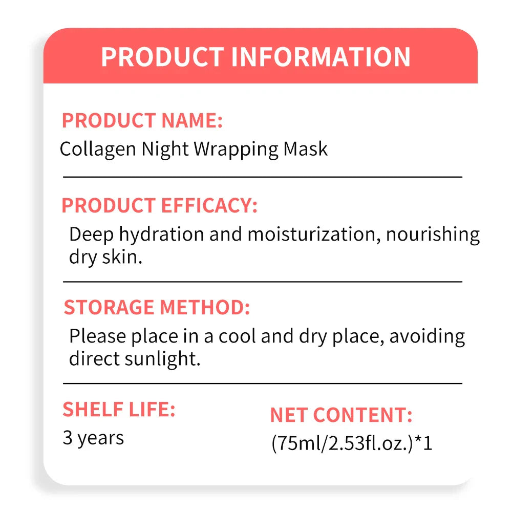 Deep Moisturizing Collagen Wrapping Mask - Wholesalus