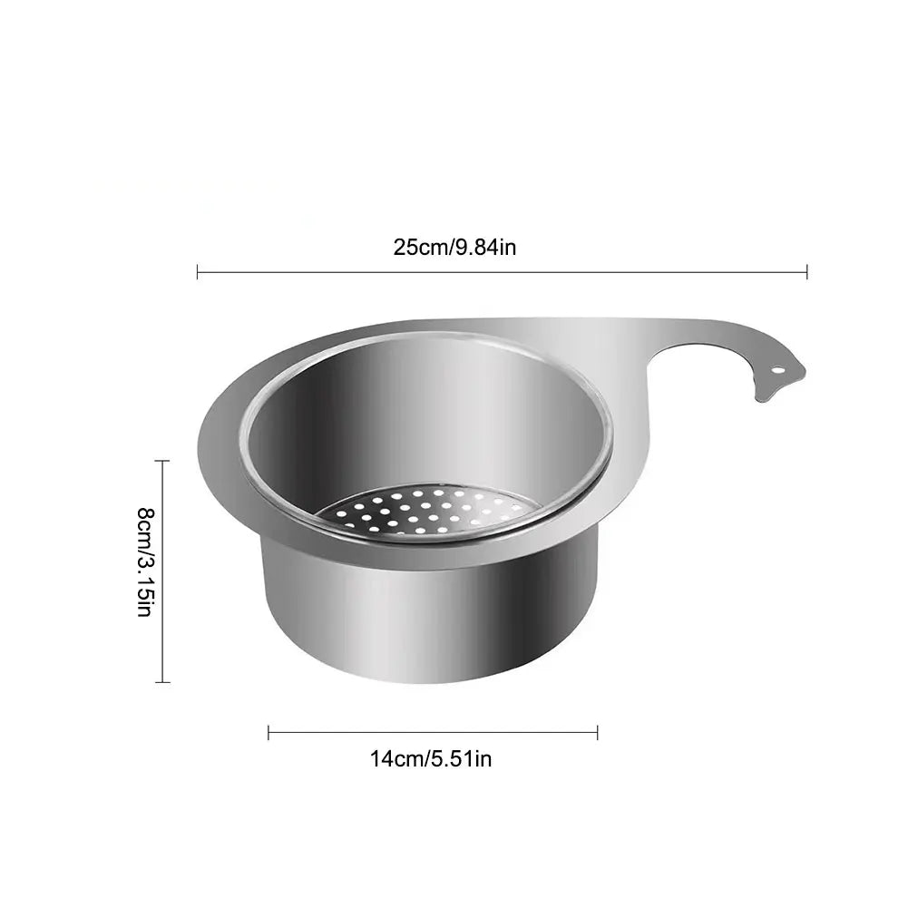 Stainless Steel Hanging Sink Drain Basket - Wholesalus