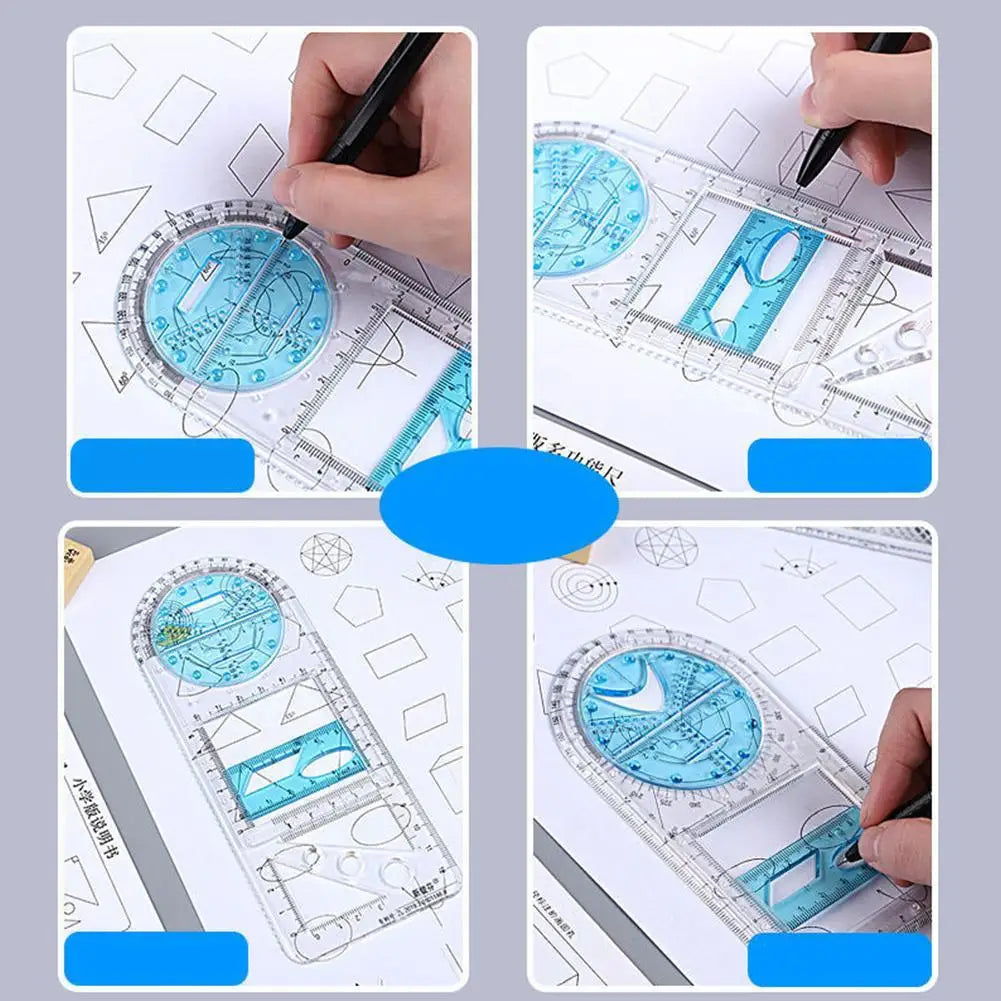 Rotatable Mathematical Geometry Ruler - Wholesalus