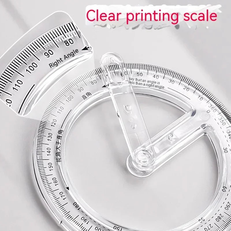 Rotatable Mathematical Geometry Ruler - Wholesalus