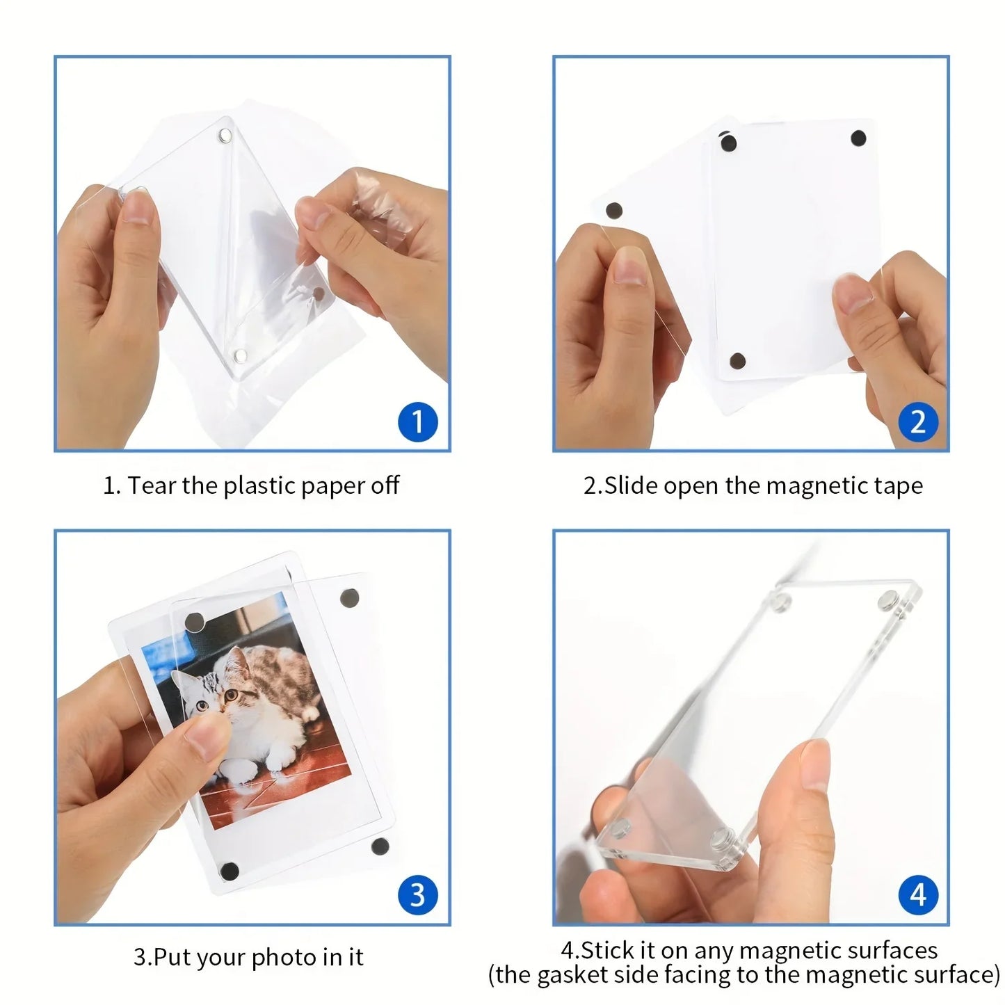 Acrylic Magnetic Photo Frame - Wholesalus