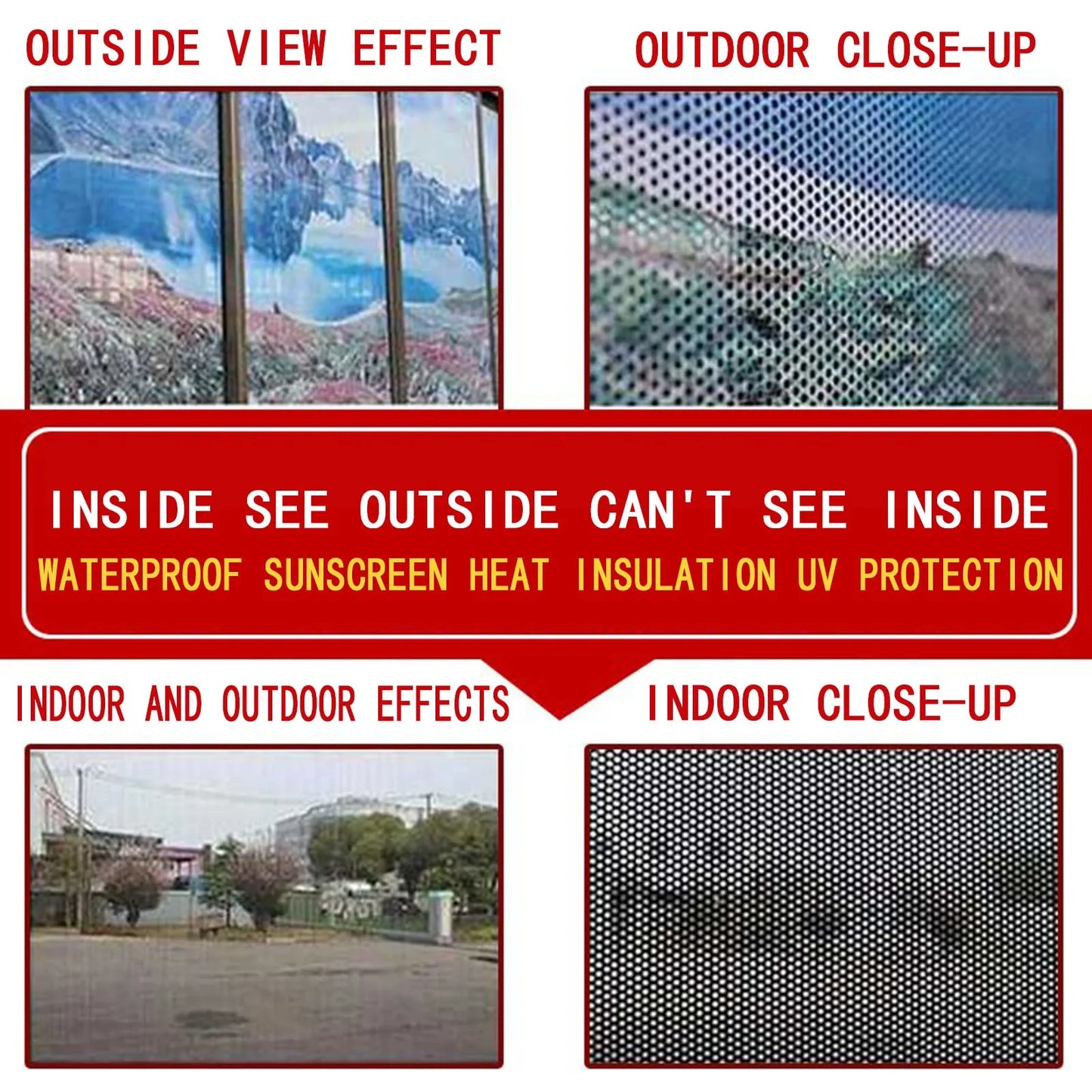 One-Way Vision Window Privacy Stickers - Wholesalus