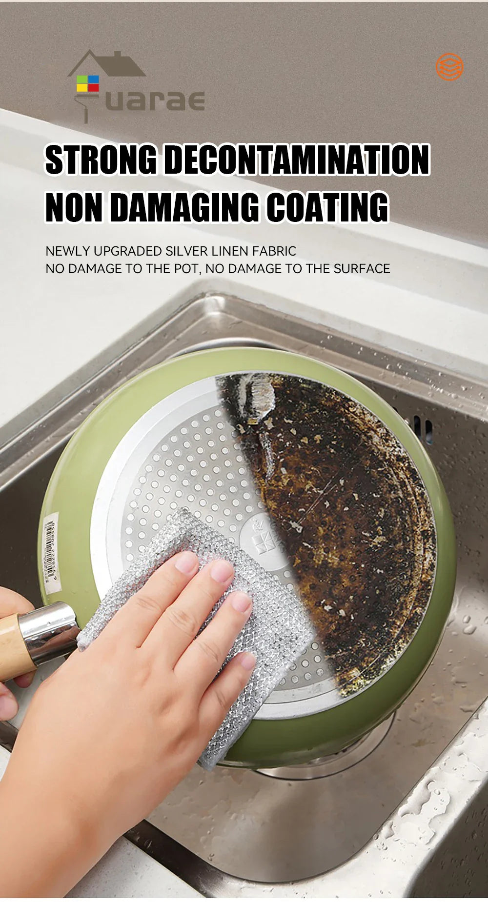 Metal Scrubber Kitchen Dishwashing Cloth - Wholesalus