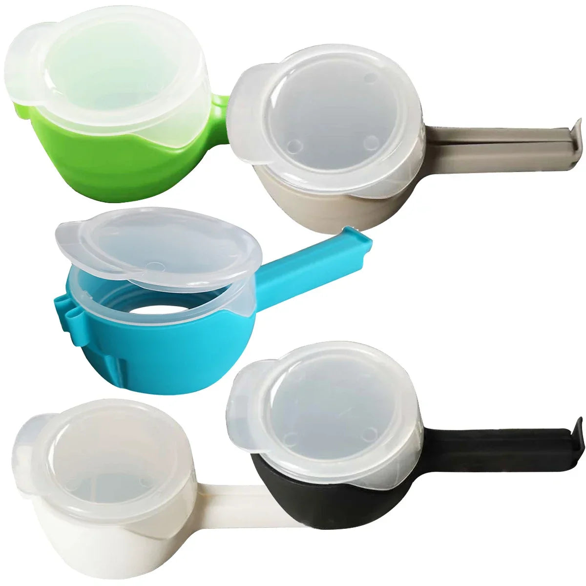 Food Bag Sealing Clips With Cap - 5Pcs - Wholesalus
