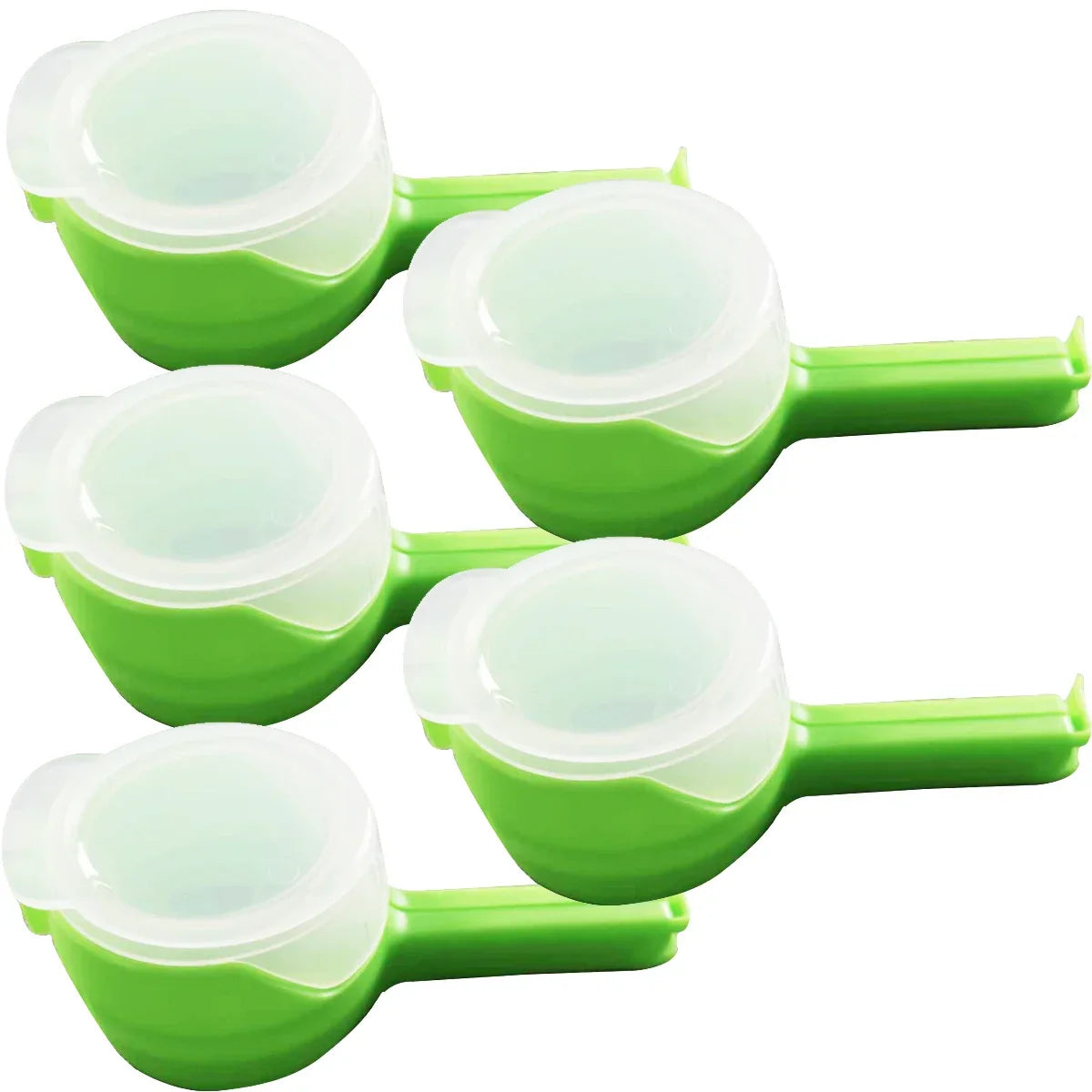 Food Bag Sealing Clips With Cap - 5Pcs - Wholesalus