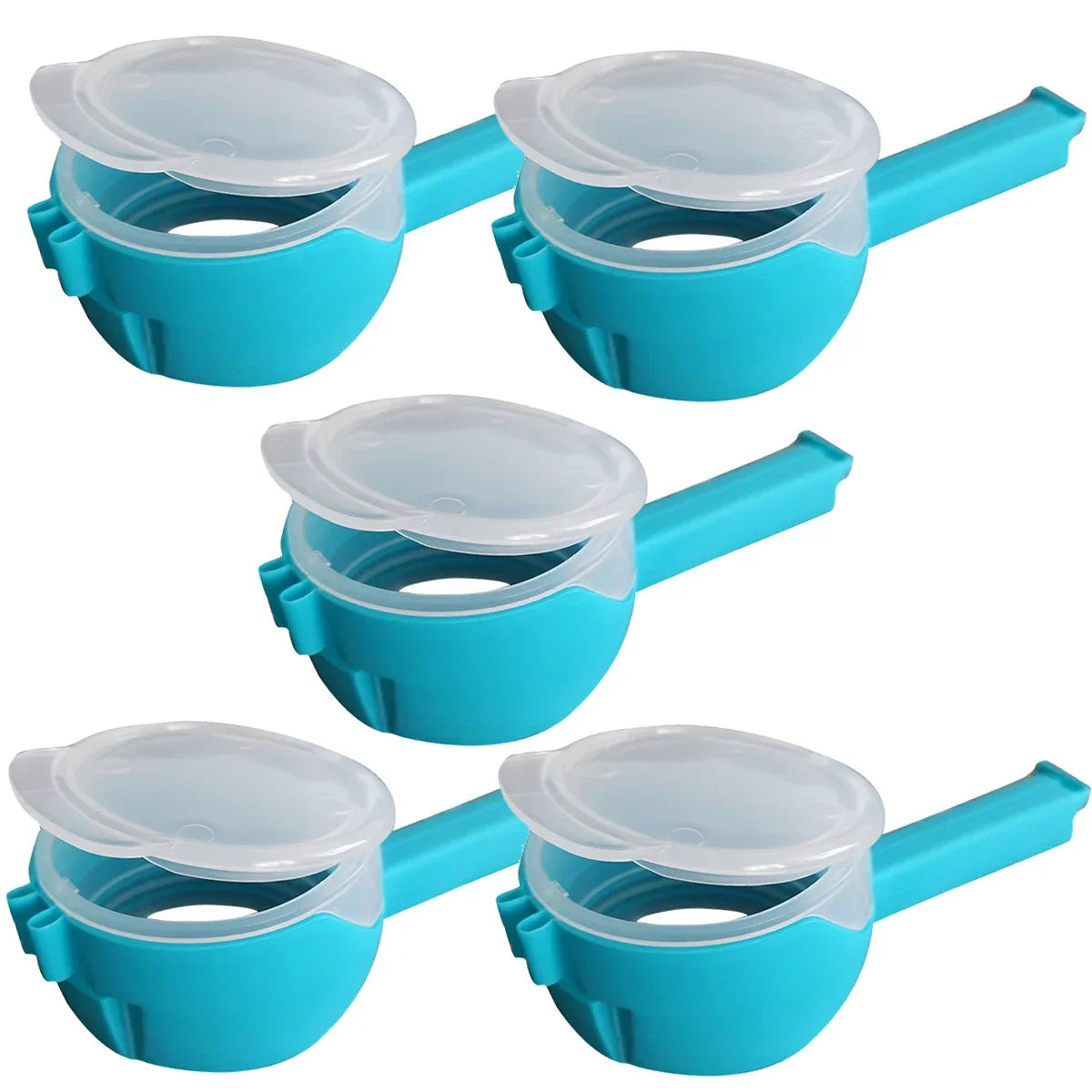Food Bag Sealing Clips With Cap - 5Pcs - Wholesalus