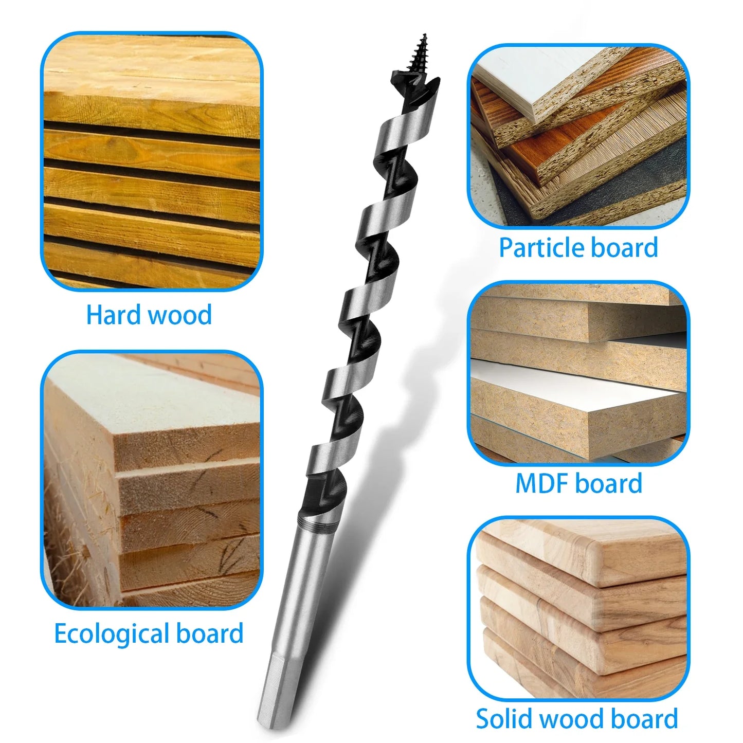 Extended Hex Shank Wood Drill Bit - Wholesalus