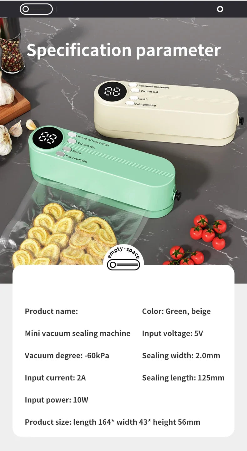Wireless Automatic Vacuum Sealing Machine - Wholesalus