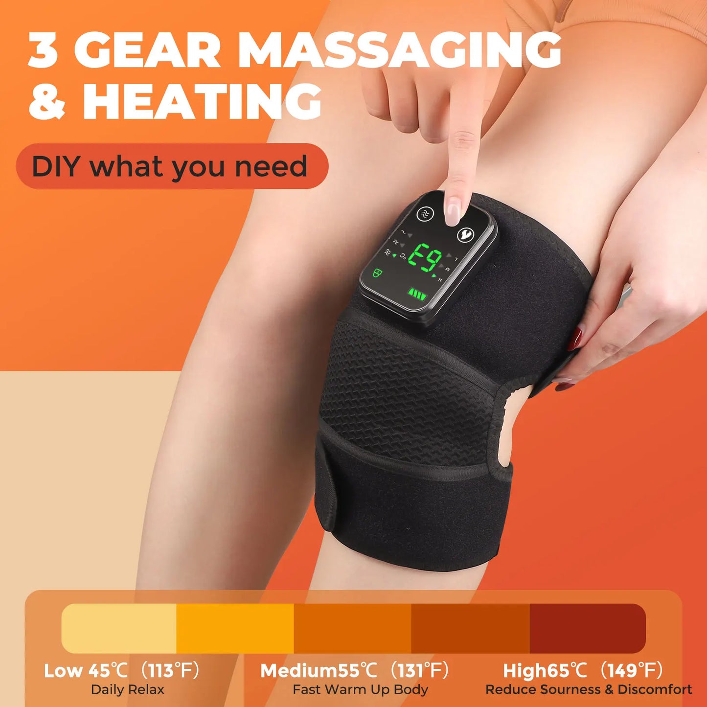 3-in-1 Wireless Heating and Vibration Massager - Wholesalus