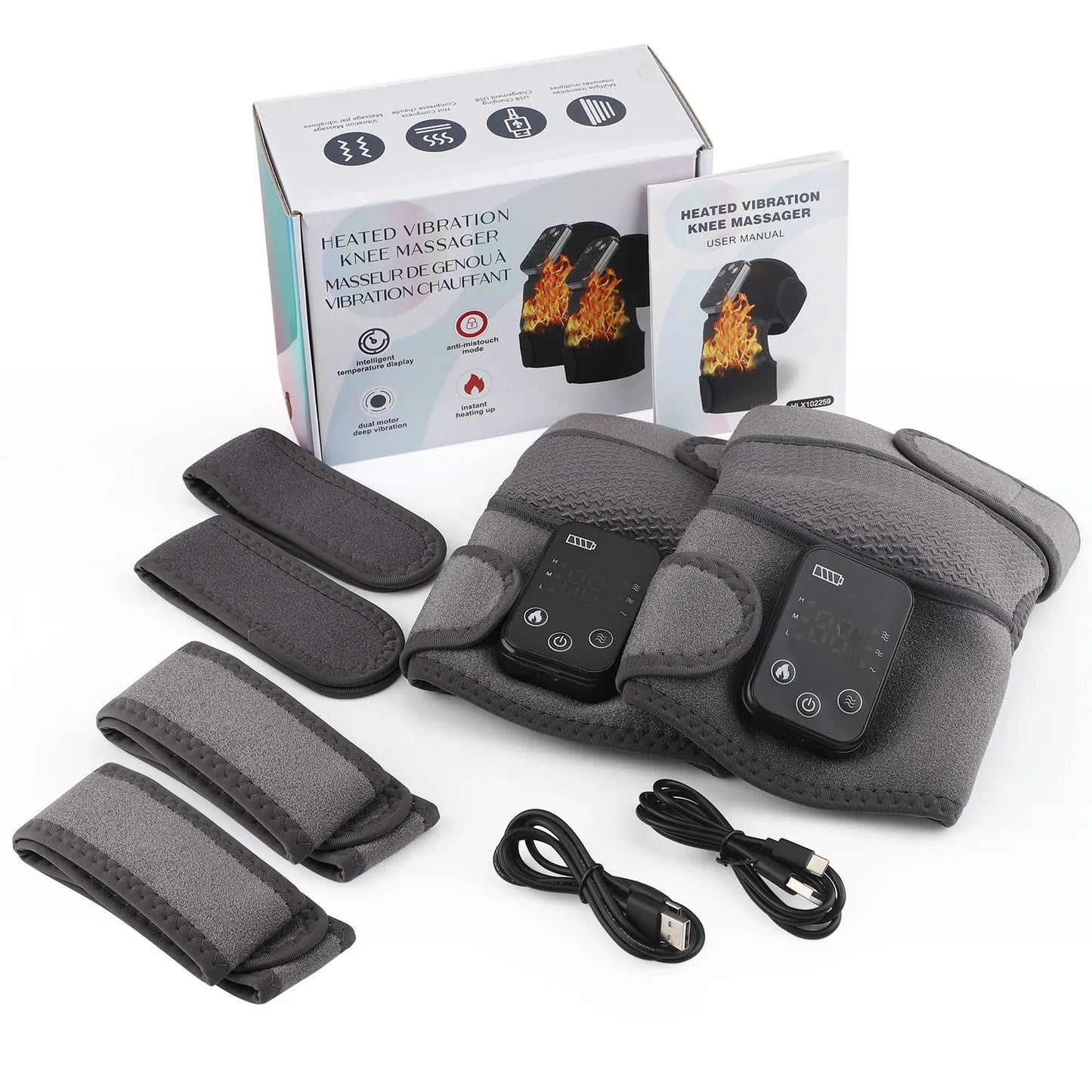 3-in-1 Wireless Heating and Vibration Massager - Wholesalus