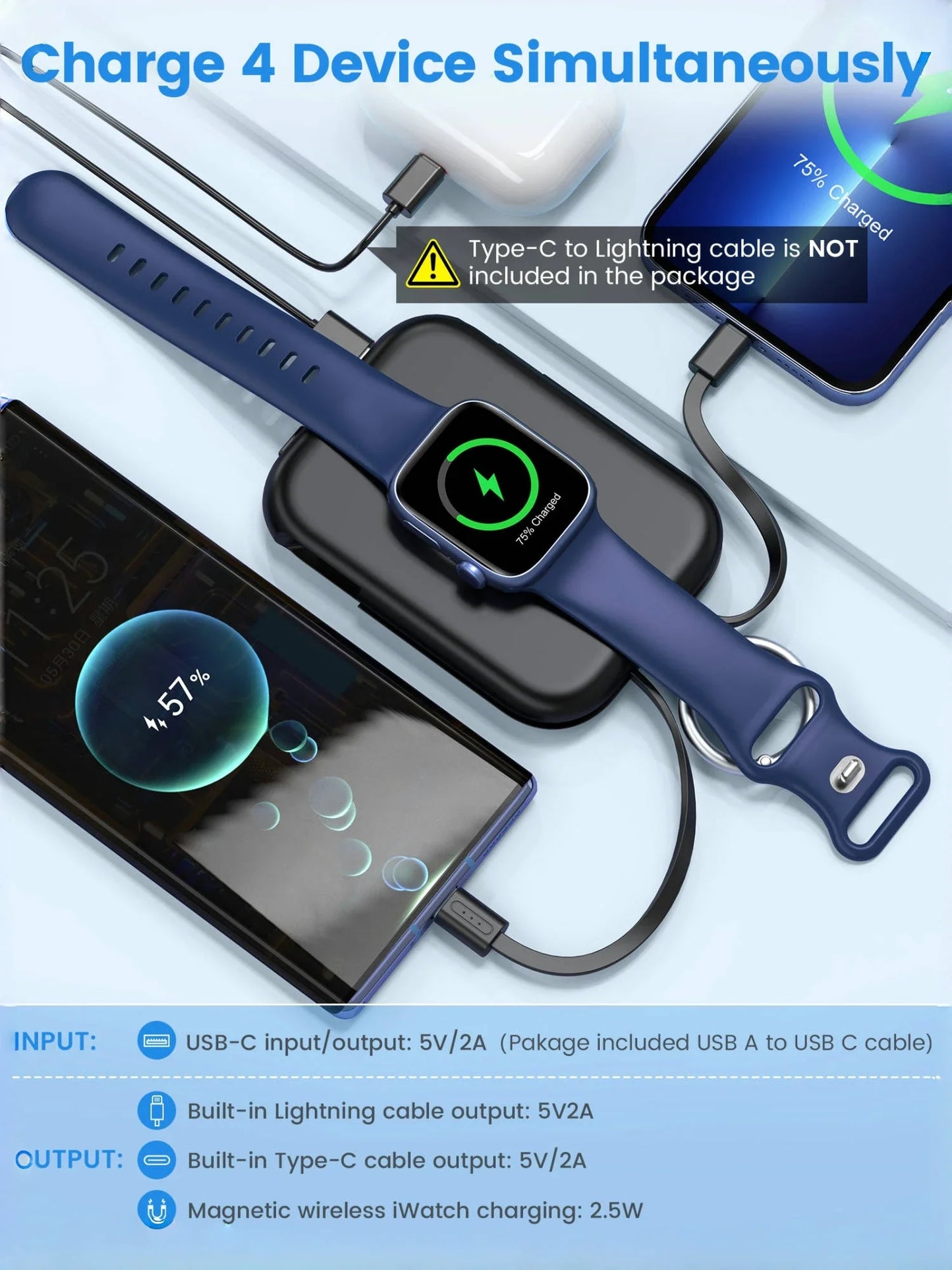 3 in 1 Portable Power Bank - Wholesalus