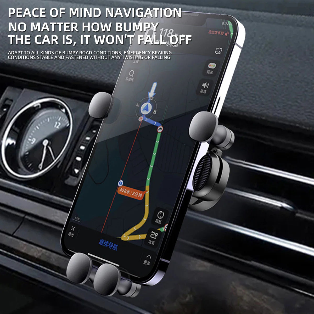 360 Rotatable Car VentLock Mobile Holder - Wholesalus