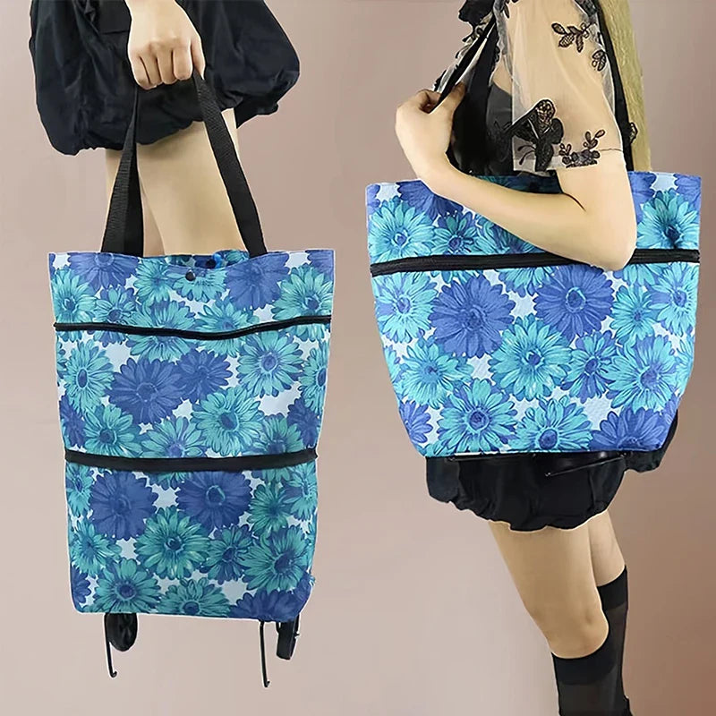 Foldable Shopping Trolley Bag - Wholesalus