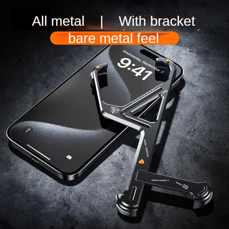 Geometric Metal Alloy IPhone Case - Wholesalus