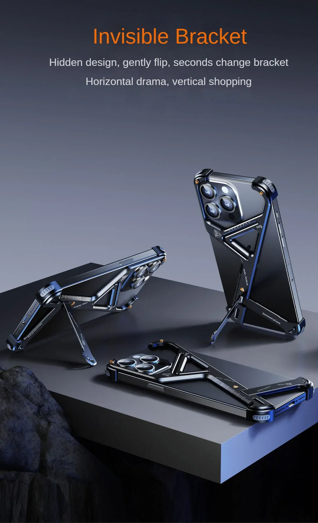 Geometric Metal Alloy IPhone Case - Wholesalus
