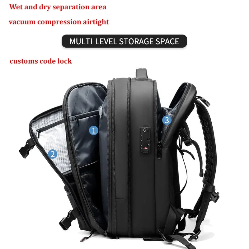 Large Capacity vacuum compression Backpack - Wholesalus