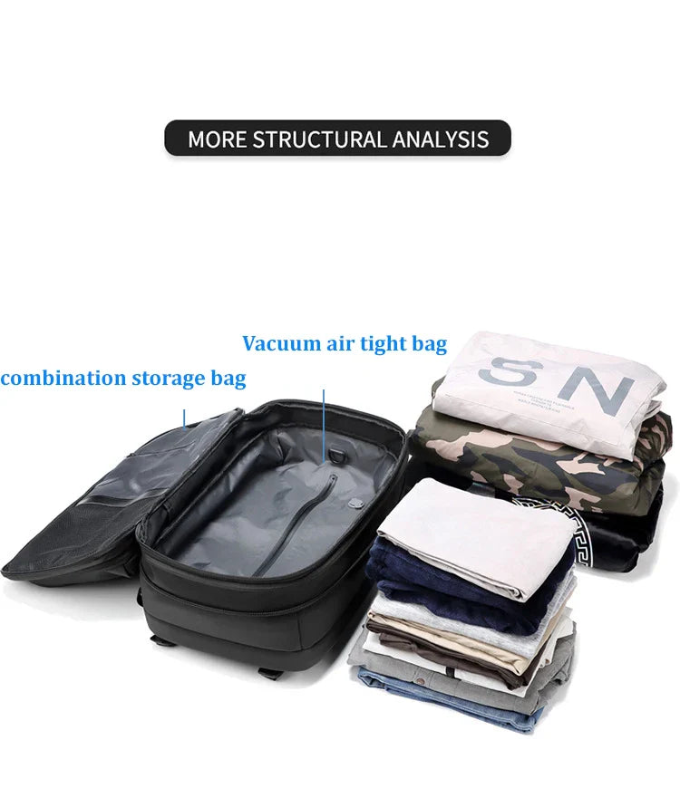 Large Capacity vacuum compression Backpack - Wholesalus