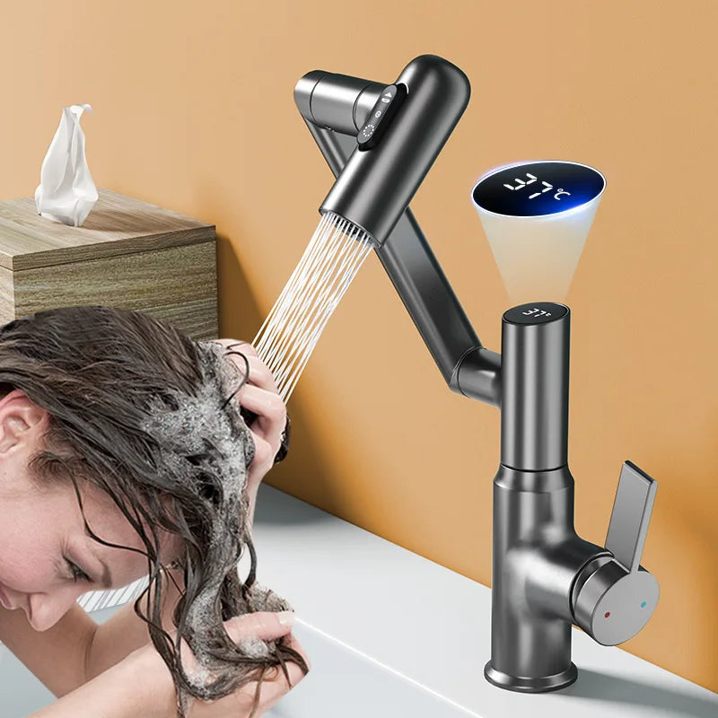 Multifunctional Pullout Wash Basin Faucet - Wholesalus