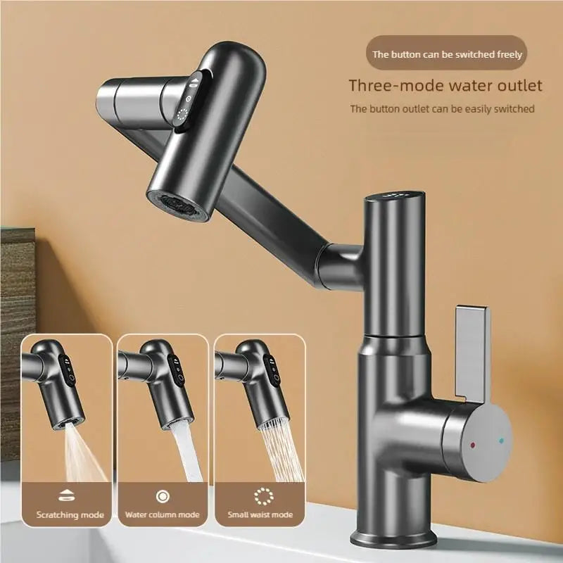 Multifunctional Pullout Wash Basin Faucet - Wholesalus